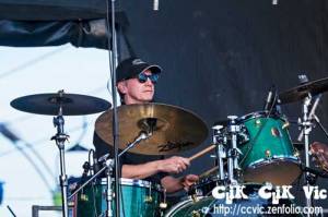 Photo  of the Paul James Band performing at the CNE Midway Stage on Aug 18 2014. Photo credits CLiK CLiK VIc